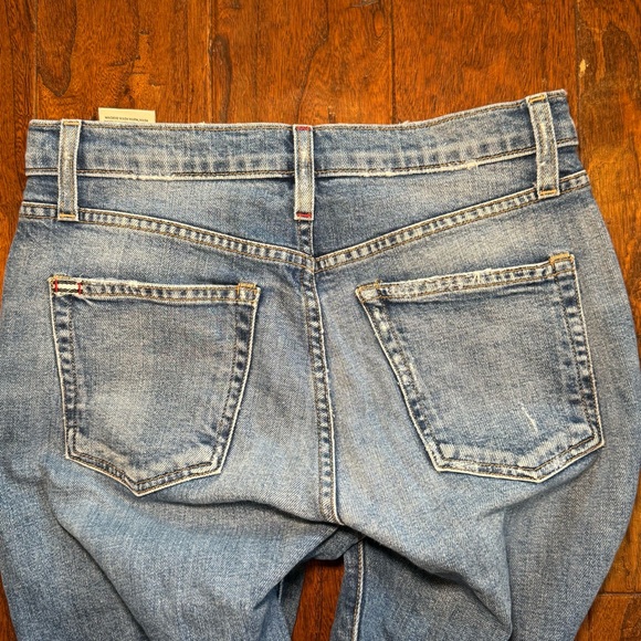 AO.LA Alice & Olivia Amazing Highrise Girlfriend Slim Cropped Jeans 27 - Picture 6 of 14